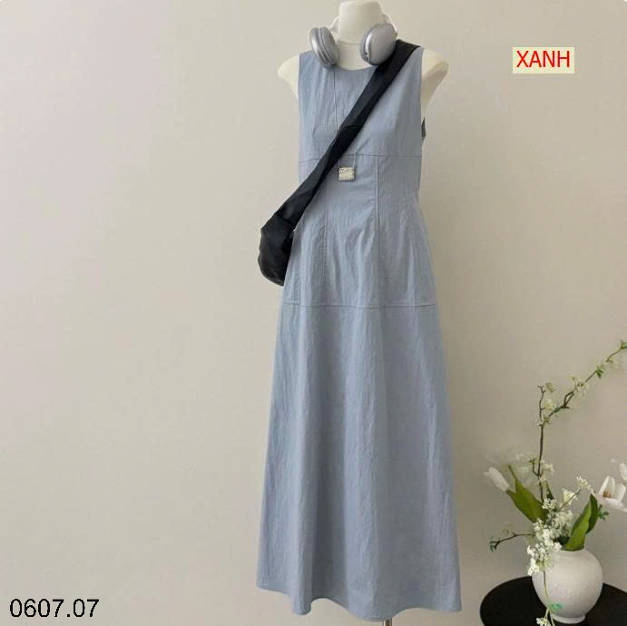 26HA0607.07 - ĐẦM DÀI KHÔNG TAY CHO NỮ