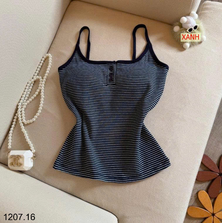 26HA1207.16 - SET 2 ÁO DÂY KẺ KÈM BRA CHO NỮ