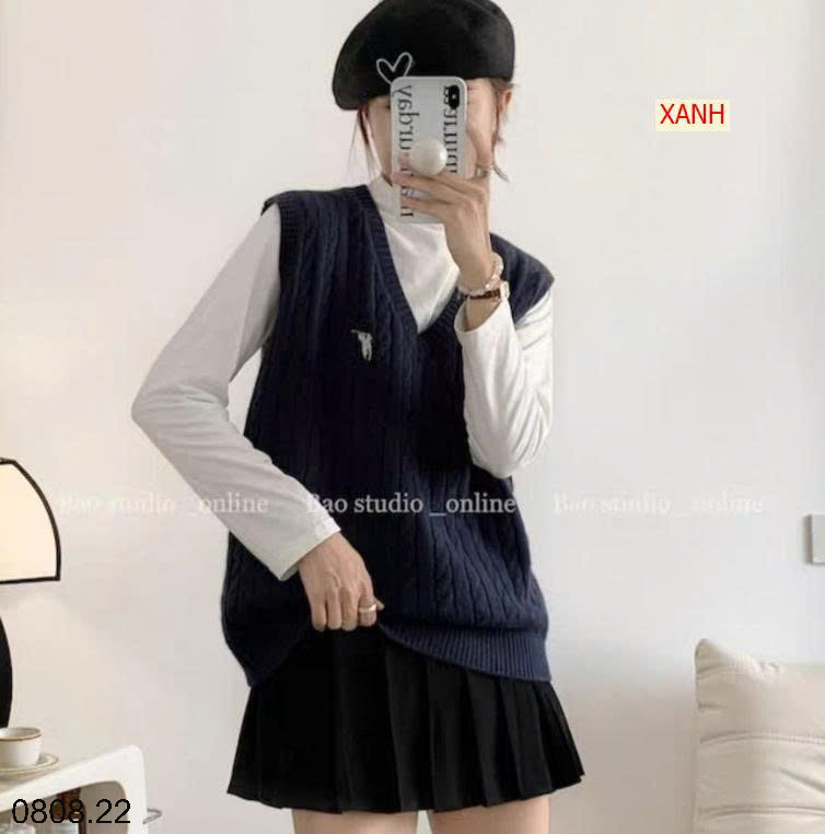 26HA0808.22 - ÁO GILE LEN VẶN THỪNG CHO NỮ