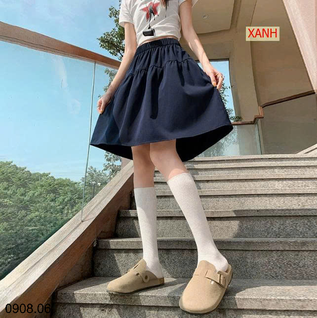 26HA0908.06 - VÁY CHỮ A DÁNG XÒE NGẮN