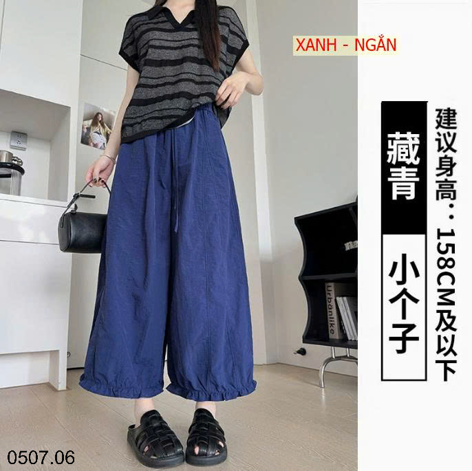 26HA0507.06 - QUẦN ỐNG RỘNG XẾP LY TASLON