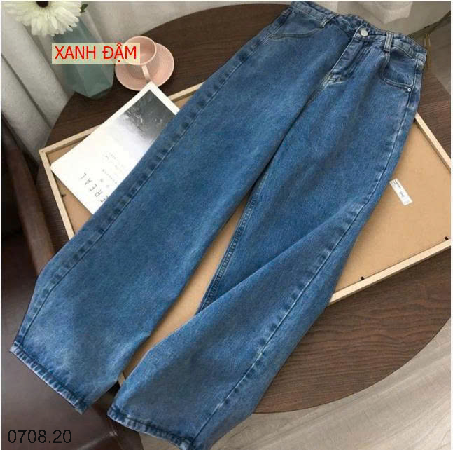 26HA0708.20 - QUẦN JEAN ỐNG RỘNG CẠP CAO