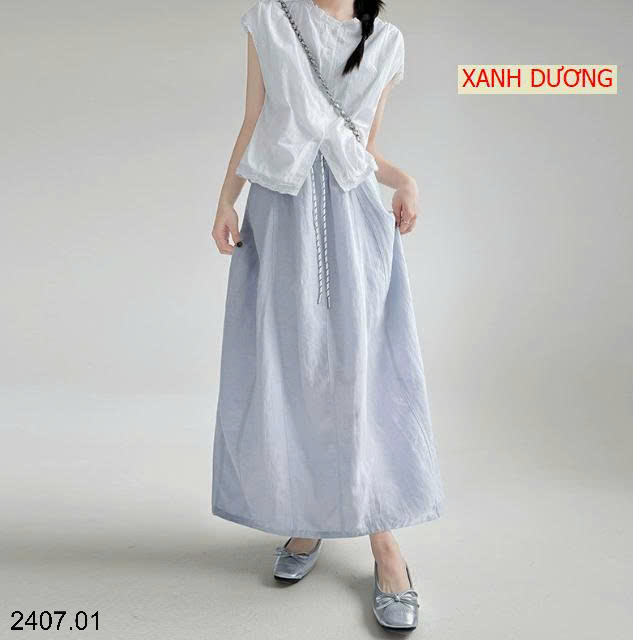26HA2407.01 - CHÂN VÁY NỮ CHỮ A DÁNG DÀI