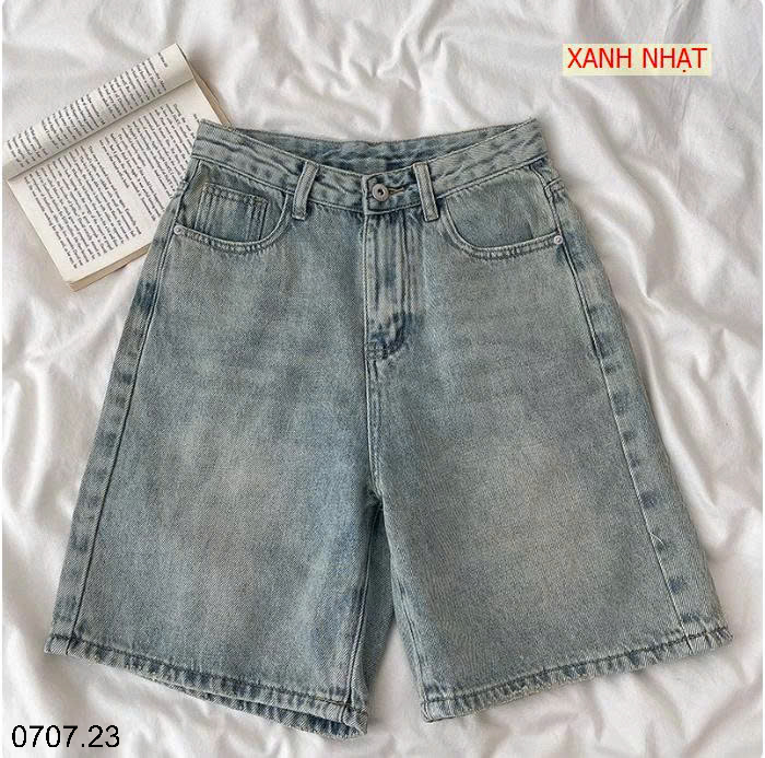 26HA0707.23 - SHORT JEAN BÒ 2 MÀU NỮ