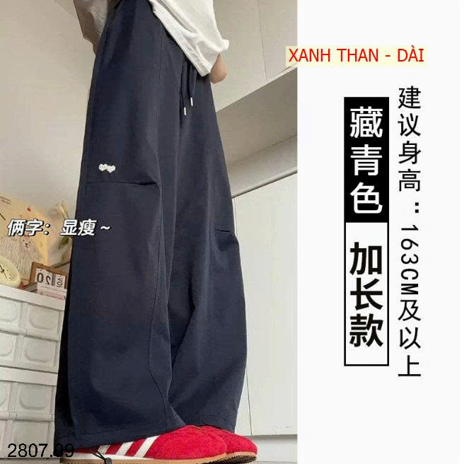 26HA2807.09 - QUẦN CARGO NỮ THÊU HÌNH TRÁI TIM