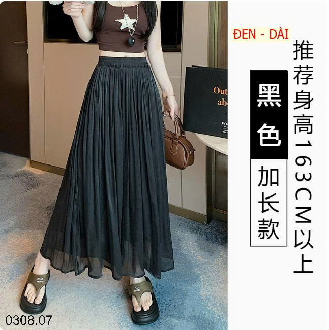 26HA0308.07 - QUẦN ỐNG RỘNG BẰNG VẢI CHIFFON