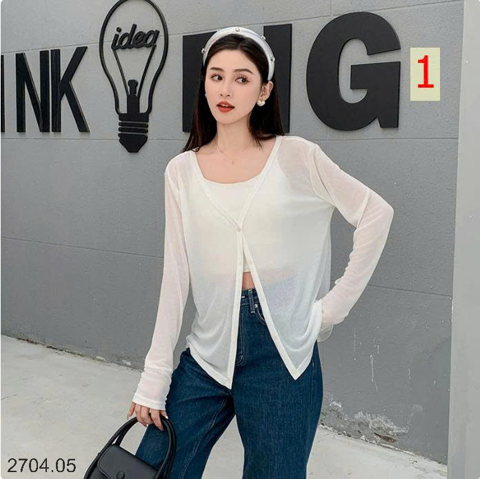 26HA2704.05 - ÁO CARDIGAN KHOÁC NHẸ MÙA HÈ