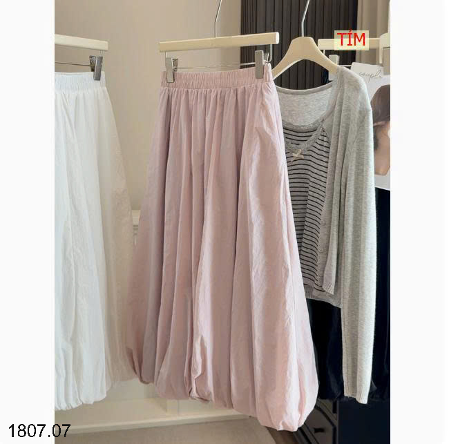 26HA1807.07 - CHÂN VÁY TULIP PHỒNG CẠP CAO ANNA