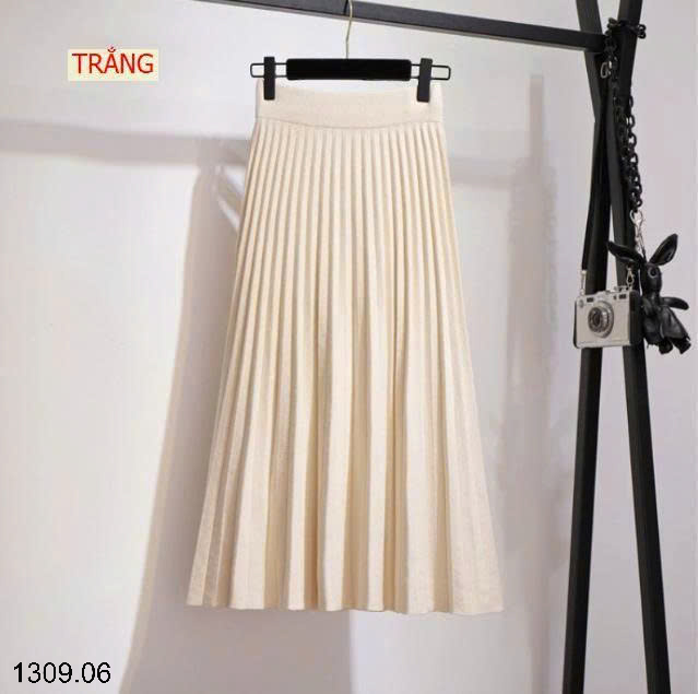 26HA1309.06 - CHÂN VÁY XẾP LY MIDI LEN