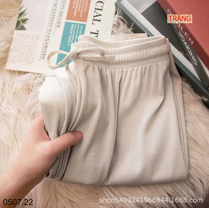 26HA0507.22 - SET 2 QUẦN THUN TĂM ỐNG RỘNG NỮ