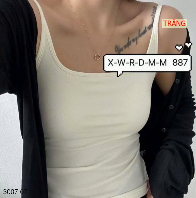 26HA3007.07 - ÁO 2 DÂY KÈM BRA FULL TÚI MÓC