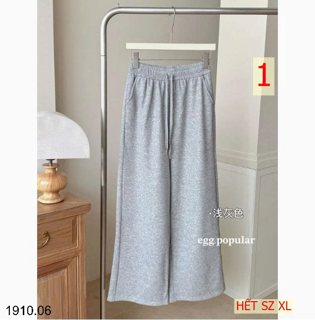 26HA1910.06 - QUẦN NỈ ỐNG RỘNG EGG CHO NỮ