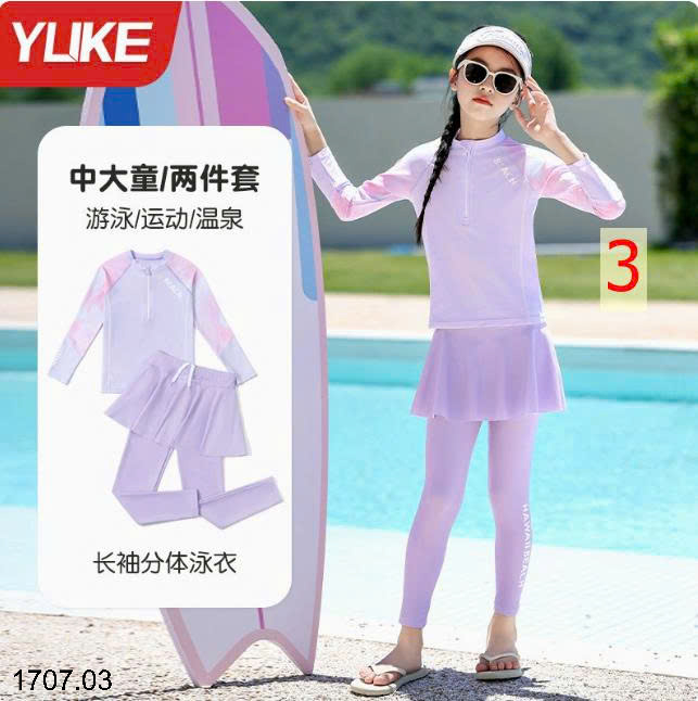 26HA1707.03 - SET BỘ BƠI DÀI SIZE ĐẠI BÉ GÁI YUKE