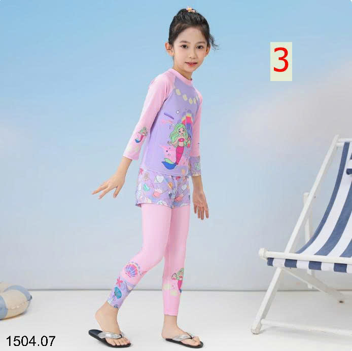 26HA1504.07 - SET BƠI DÀI TAY 3 CHI TIẾT BÉ GÁI