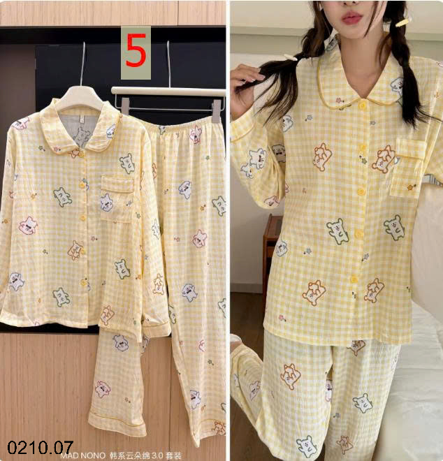 26HA0210.07 - BỘ ĐỒ NGỦ KIỂU HÀN QUỐC MAD NONO