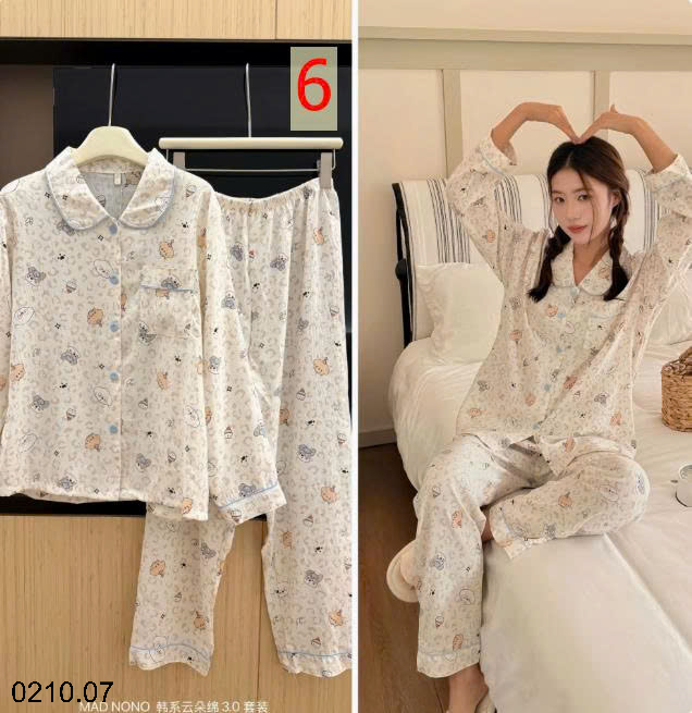 26HA0210.07 - BỘ ĐỒ NGỦ KIỂU HÀN QUỐC MAD NONO