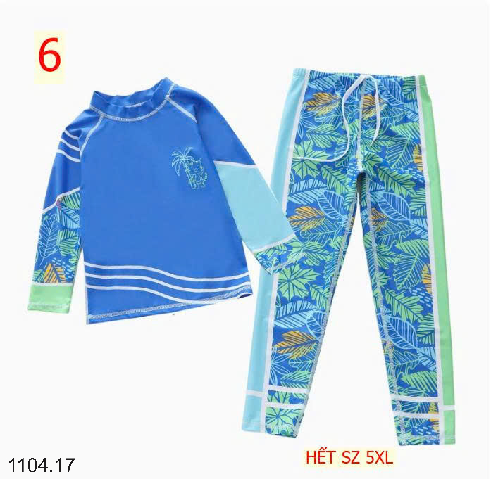 26HA1104.17 - BỘ BƠI DÀI TAY BÉ TRAI
