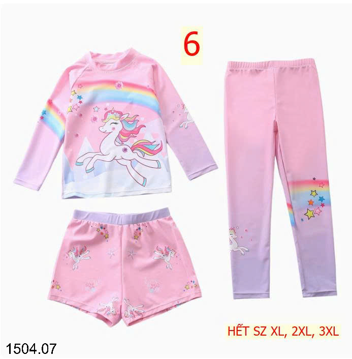 26HA1504.07 - SET BƠI DÀI TAY 3 CHI TIẾT BÉ GÁI