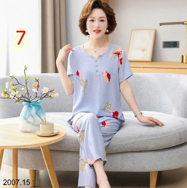 26HA2007.15 - BỘ LANH LỤA TRUNG NIÊN CHO MẸ