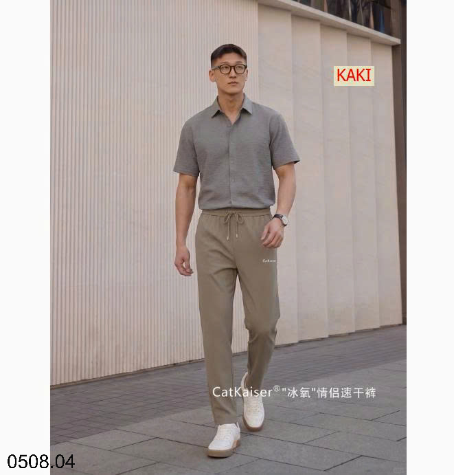 26HA0508.04 - QUẦN LỤA BĂNG NAM NỮ CATKAISER