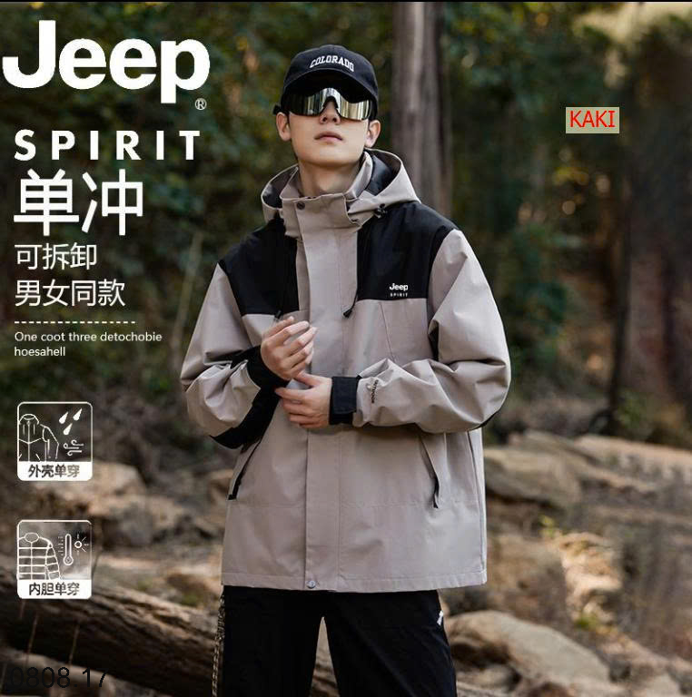 26HA0808.17 - ÁO KHOÁC JEEP CHỐNG MƯA GIÓ NAM NỮ