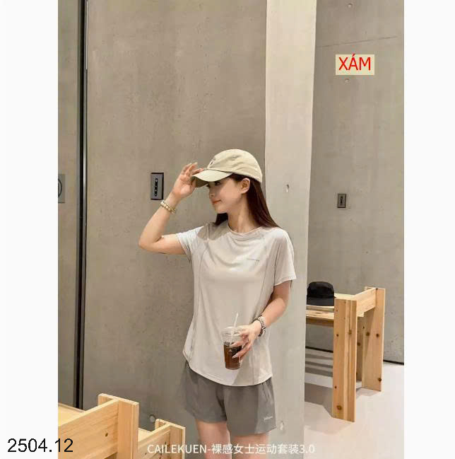 26HA2504.12 - BỘ THỂ THAO LỤA BĂNG CAILEKUEN