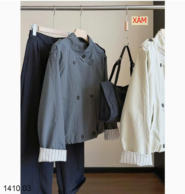 26HA1410.03 - ÁO KHOÁC HAI HÀNG CÚC ANNA