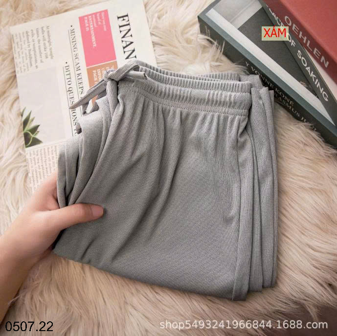 26HA0507.22 - SET 2 QUẦN THUN TĂM ỐNG RỘNG NỮ