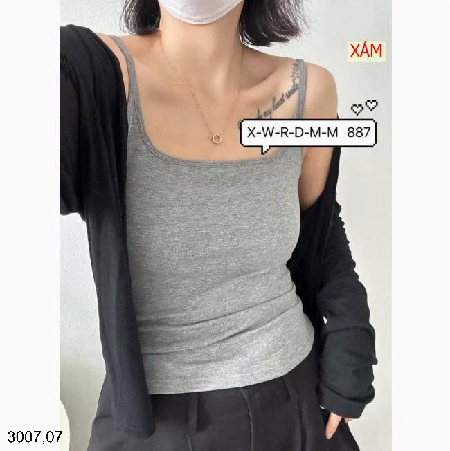 26HA3007.07 - ÁO 2 DÂY KÈM BRA FULL TÚI MÓC