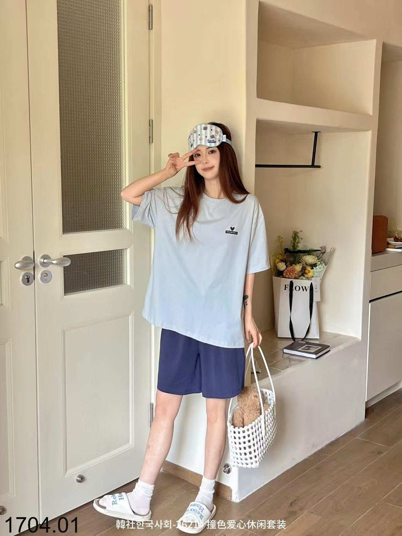 26HA1704.01 - BỘ MẶC NHÀ NỮ XUẤT HÀN COTTON