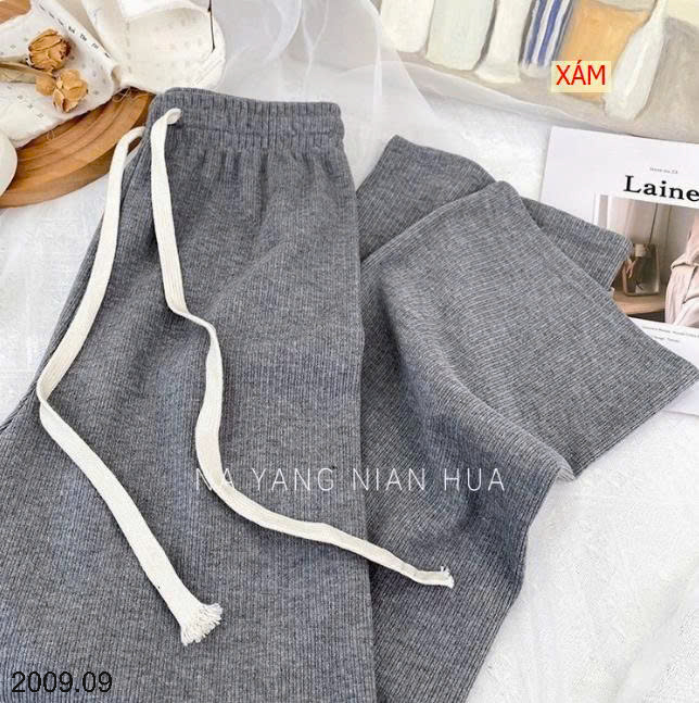26HA2009.09 - QUẦN GẠO NẾP NHUNG ỐNG RỘNG