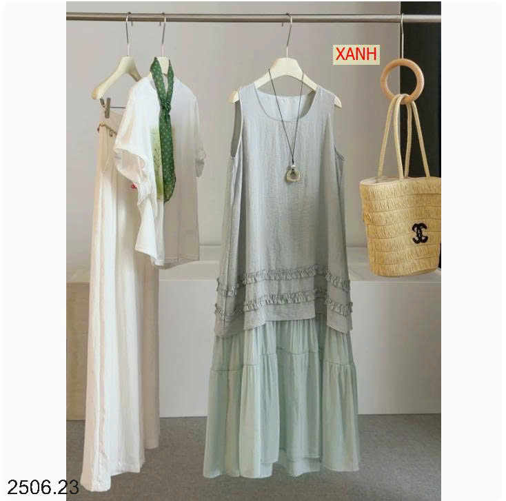 26HA2506.23 - VÁY ANNA XẾP LY KIỂU NHẸ NHÀNG