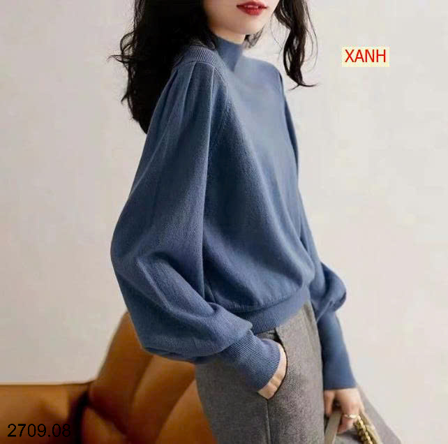 26HA2709.08 - ÁO LEN DỆT KIM TAY PHỒNG