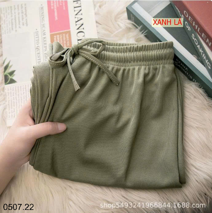 26HA0507.22 - SET 2 QUẦN THUN TĂM ỐNG RỘNG NỮ
