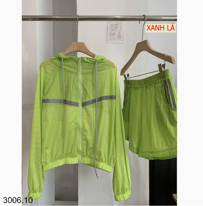 26HA3006.10 - BỘ THỂ THAO ÁO LƯỚI NHÀ KEKEZOON