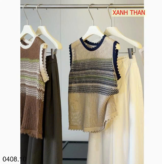 26HA0408.10 - ÁO LEN DỆT KIM THOÁNG KHÍ ANNA