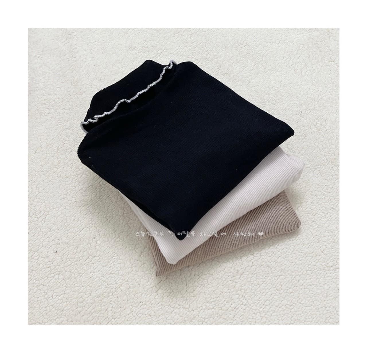 S125 - SÉT 3 ÁO NỈ TĂM NHUNG CỔ CAO VIỀN BÈO CHO BÉ