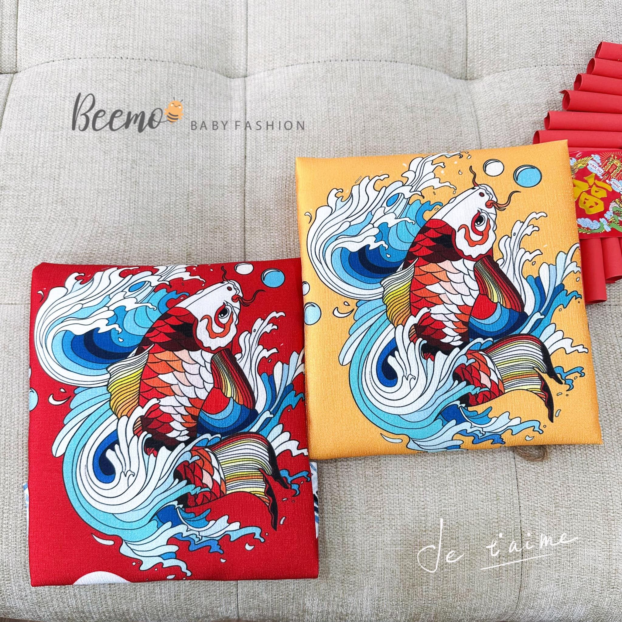 S130 - ÁO DÀI CÁ CHÉP HÓA RỒNG