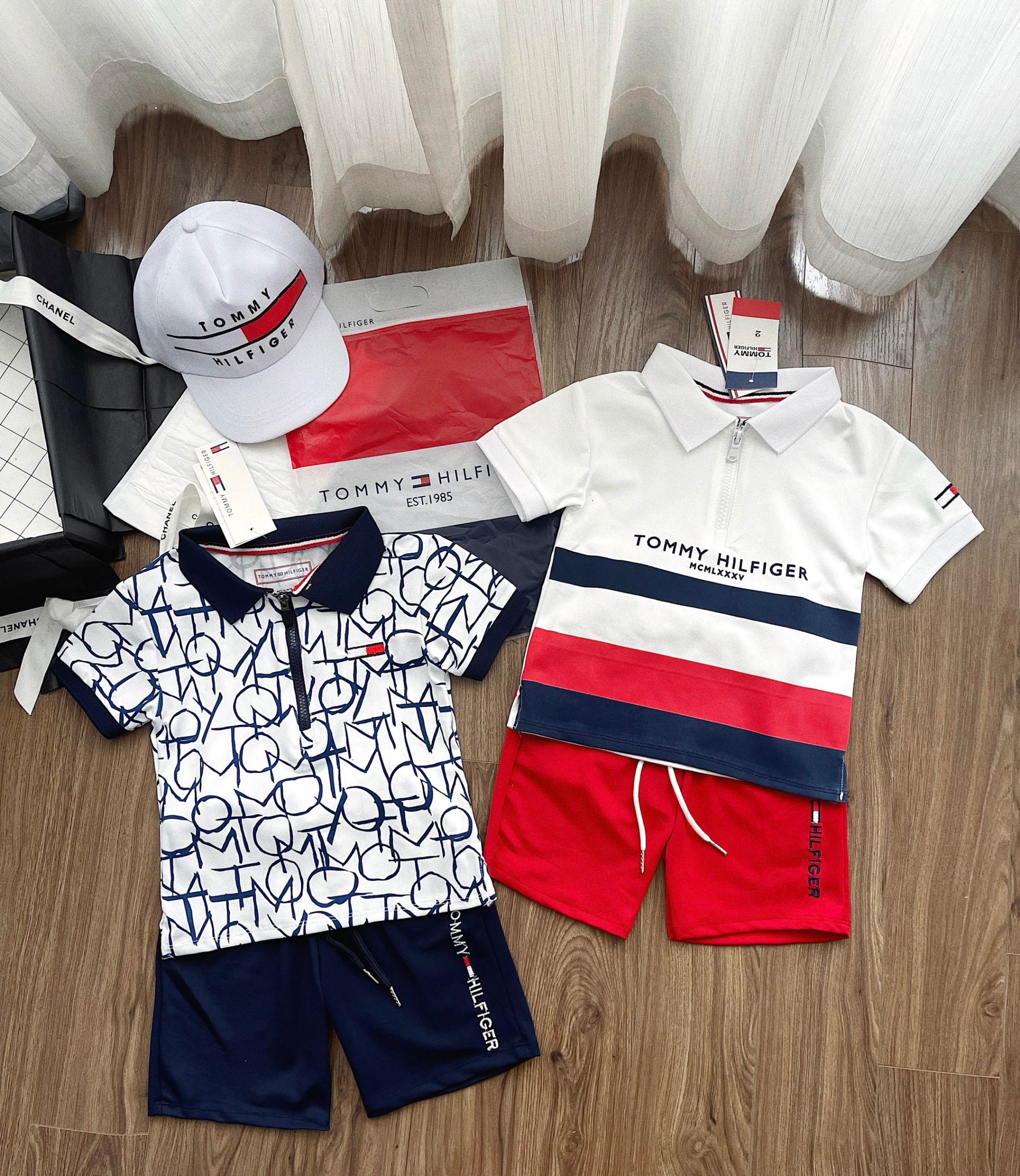 S99- SÉT BỘ TOMMY KÈM MŨ LƯỠI TRAI SIU BẢNH