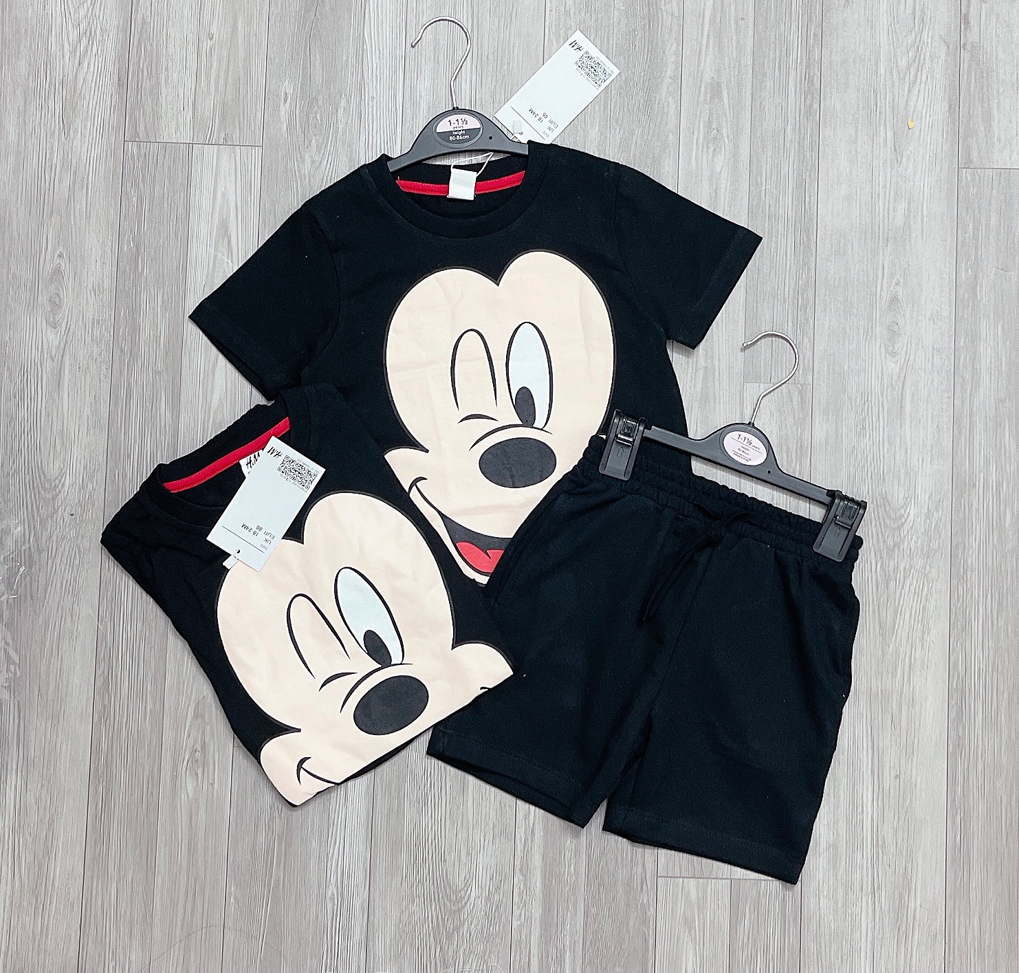 OD78- SÉT BỘ MICKEY ĐEN CHO BÉ