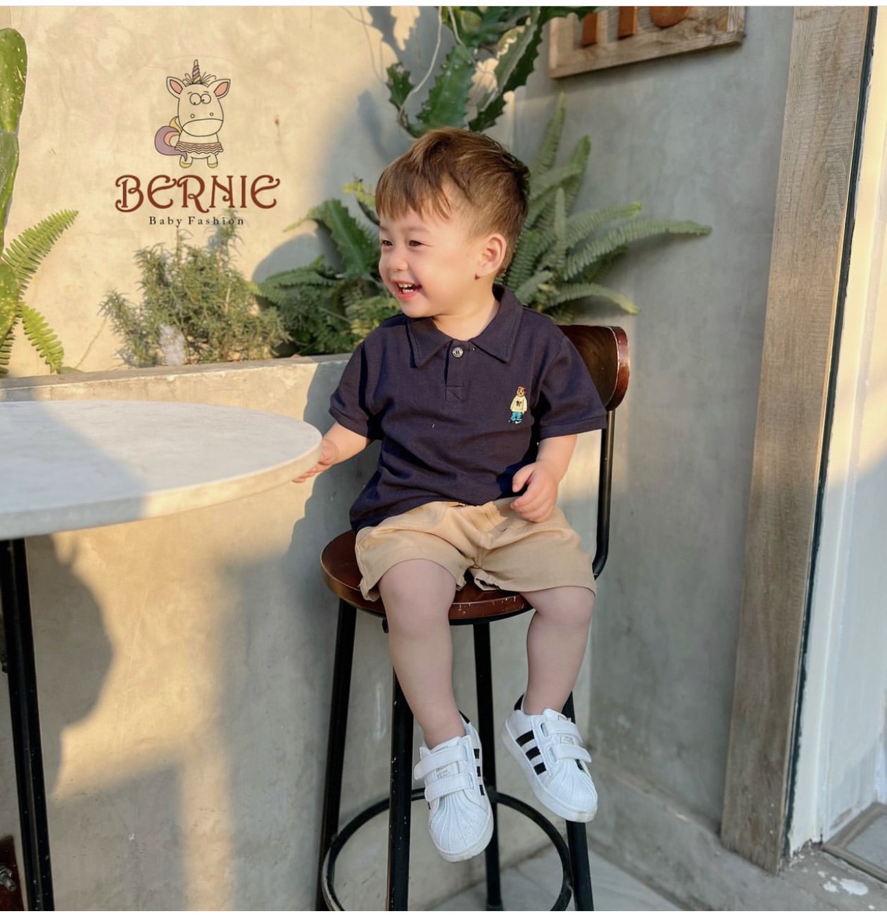 S98 - SET 2 ÁO POLO THÊU GẤU BÉ TRAI