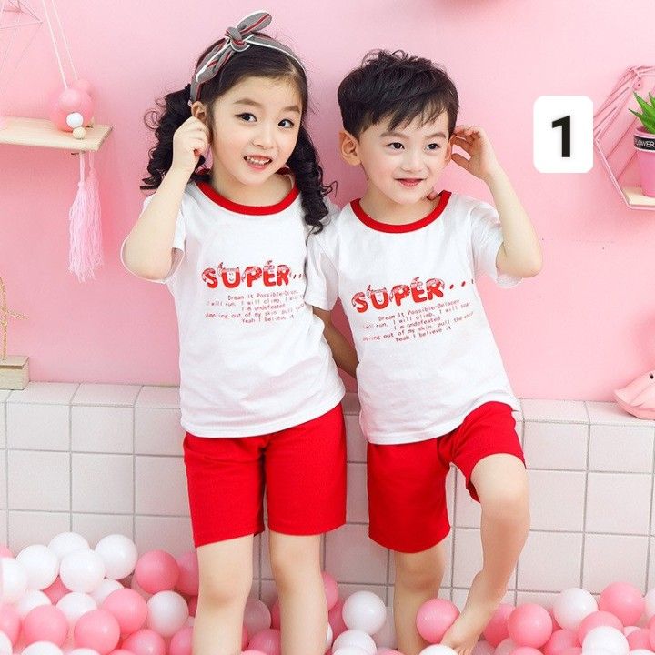 HA2622 - BỘ COTTON BÉ TRAI BÉ GÁI QC