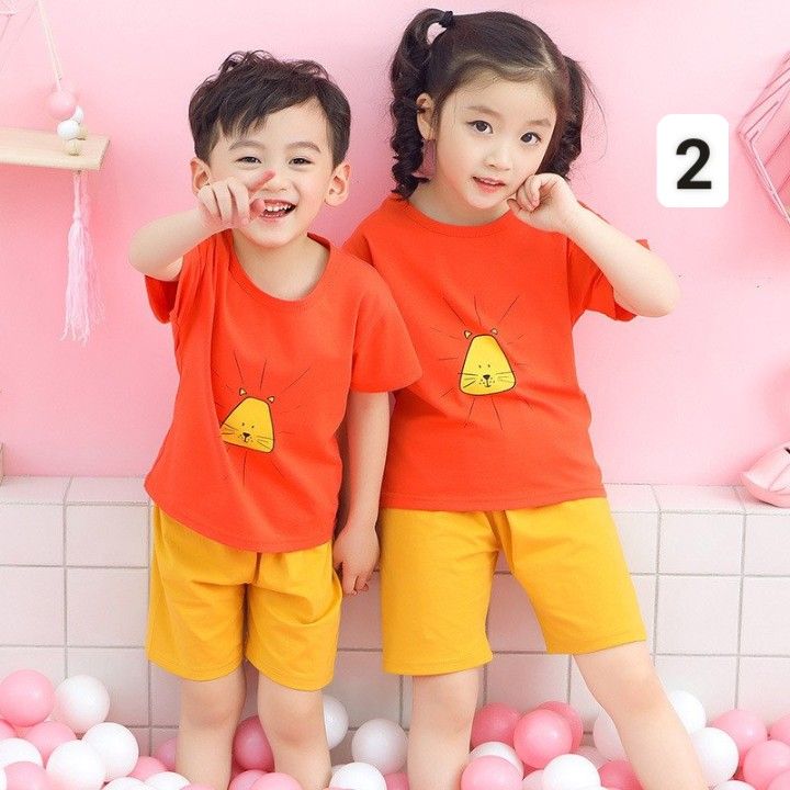 HA2622 - BỘ COTTON BÉ TRAI BÉ GÁI QC