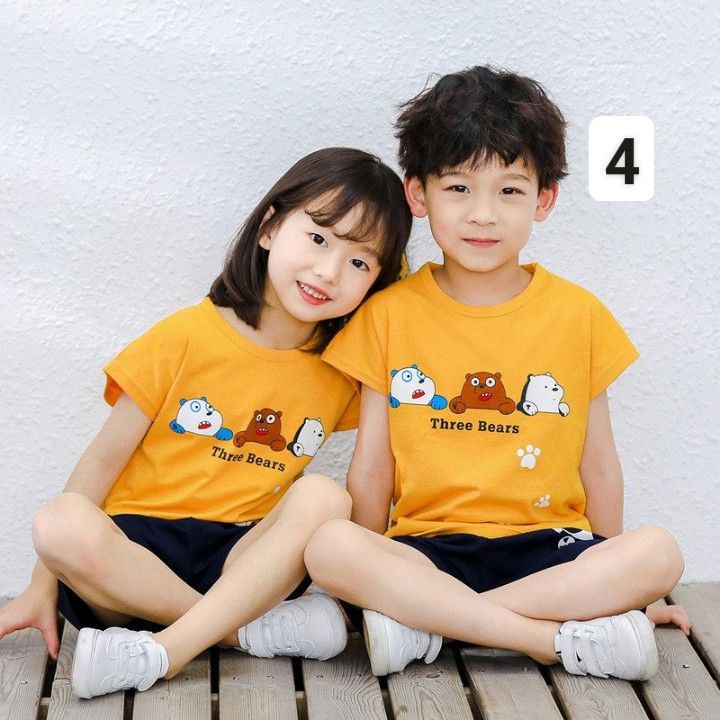 HA2624 - ĐỒ BỘ NGẮN TAY BÉ TRAI BÉ GÁI