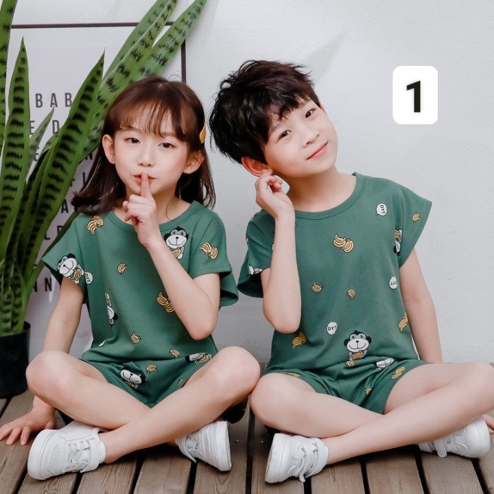 HA2624 - ĐỒ BỘ NGẮN TAY BÉ TRAI BÉ GÁI