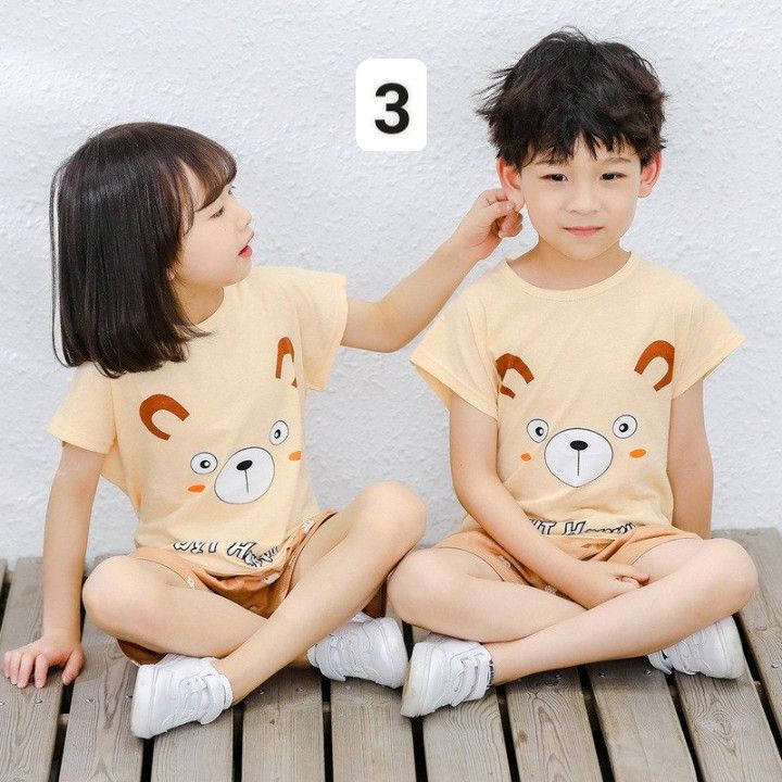 HA2624 - ĐỒ BỘ NGẮN TAY BÉ TRAI BÉ GÁI