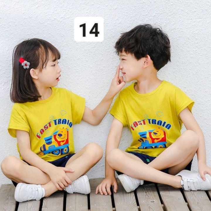 HA2624 - ĐỒ BỘ NGẮN TAY BÉ TRAI BÉ GÁI