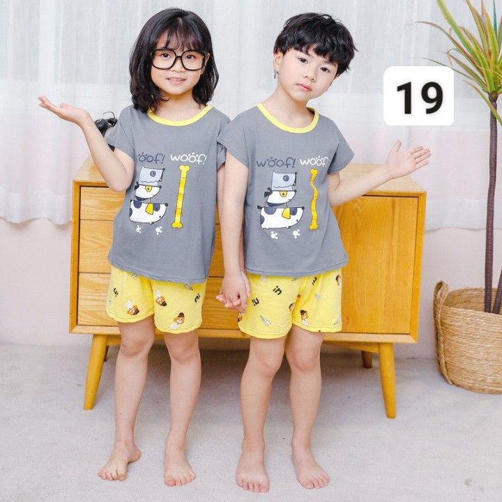 HA2624 - ĐỒ BỘ NGẮN TAY BÉ TRAI BÉ GÁI