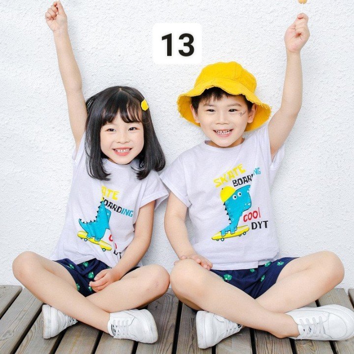 HA2624 - ĐỒ BỘ NGẮN TAY BÉ TRAI BÉ GÁI