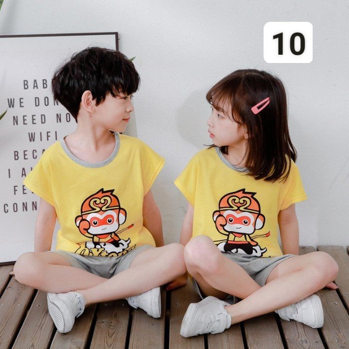 HA2624 - ĐỒ BỘ NGẮN TAY BÉ TRAI BÉ GÁI